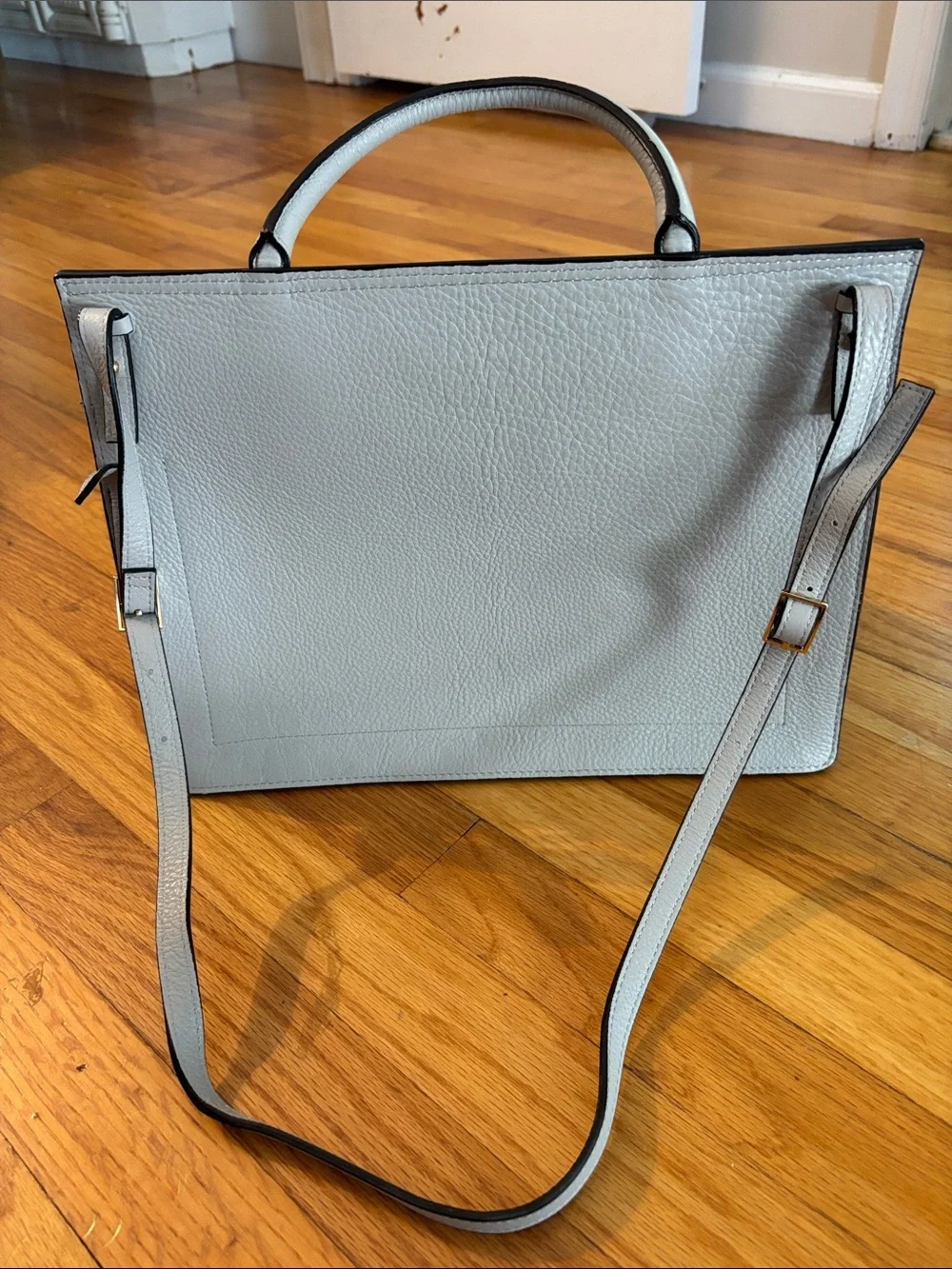 OAD New York Leather bag Top-Handle Satchel in Grey